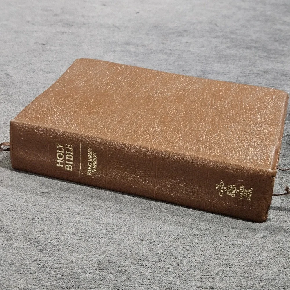 LDS‎ Holy Bible Leather KJV Brown Leather King James Version READ